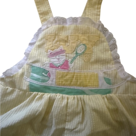 Yellow Pete’s Jeans by Goodlands Baby Romper with Embroidered Design - Picture 3 of 4